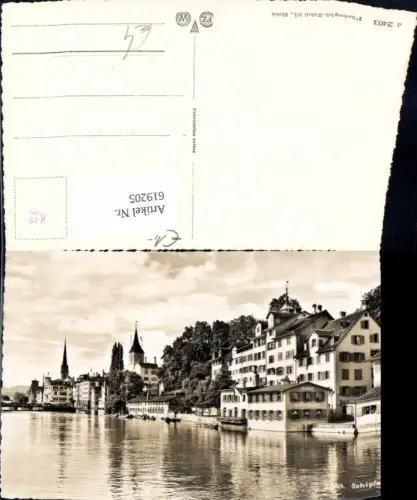 619205,Foto Ak Zürich Schipfe Ansicht