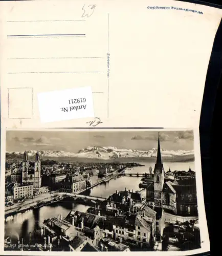 619211,Zürich u. d. Alpen