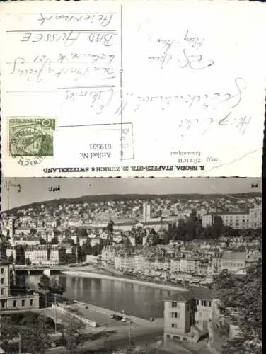 619591,Foto Ak Zürich Limmatquai