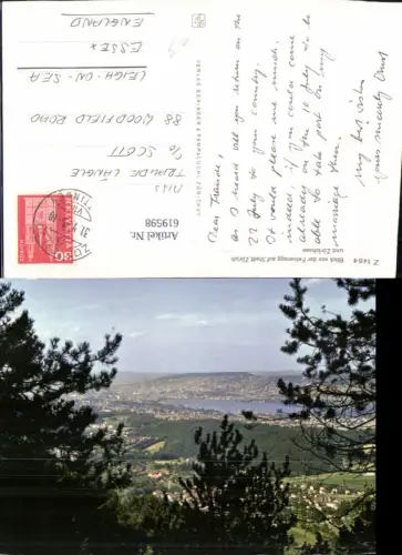 619598,Zürich Blick v. d. Felsenegg a. Stadt Zürich u. Zürichsee