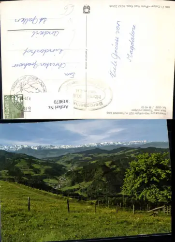 619870,Steg im Tösstal Gasthaus Hörnli-Kulm Blick ins Tösstal u. Alpen