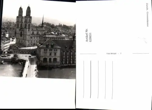 620651,Foto Ak Zürich Grossmünster Münster