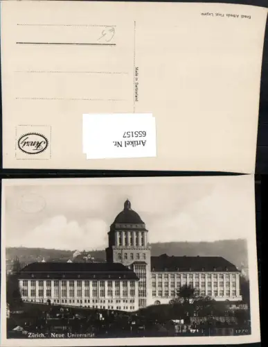 655157,Foto Ak Zürich Neue Universität