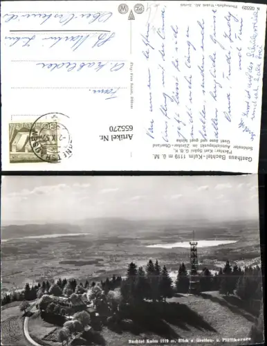 655270,Foto Ak Hinwil Gasthaus Bachtel-Kulm Greifen- u. Pfäffikersee