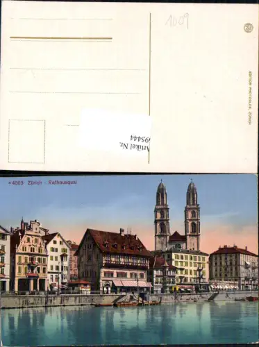 695444 Zürich Rathaus Rathausquai pub Photoglob 4303