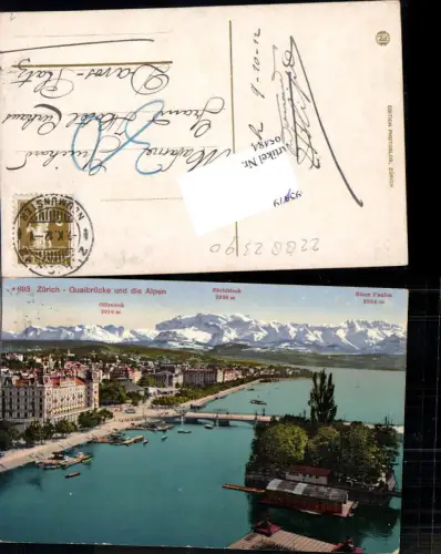 695484 Zürich Quaibrücke pub Photoglob 693 gel Davos Platz