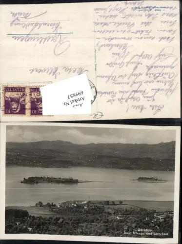 699857 Zürich Zürichsee Insel Ufenau Lützelau gel Reutlingen pub Gaberell 2347