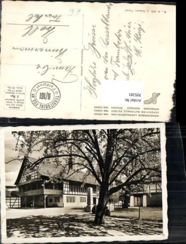 705281 Foto AK Zürich Schweizer Landesausstellung 1939 Fachwerkhaus