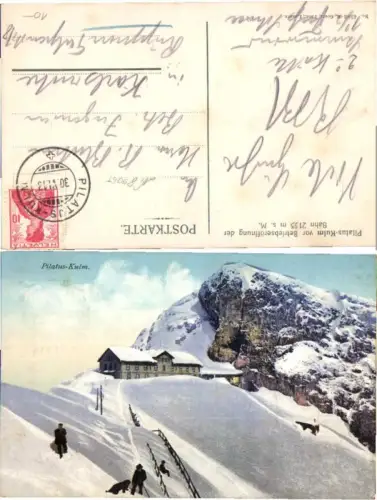 59128,Pilatus Kulm v. Betriebseröffnung Bahn Luzern