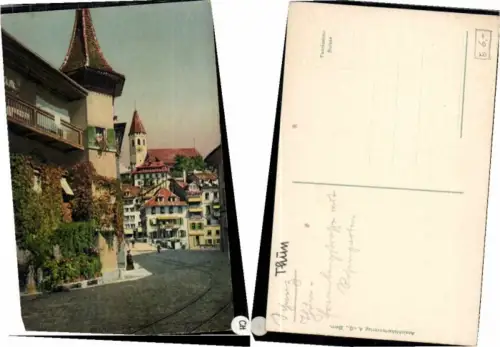 60864,Thun Freienhofgasse m. Rosengarten 1905