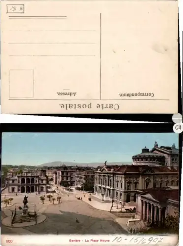 60867,Geneve La Place Neuve 1915