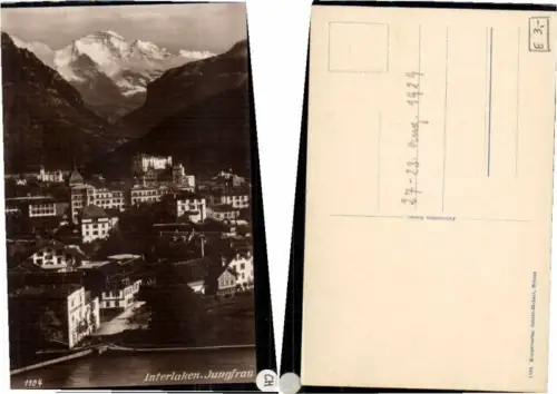 60872,Interlaken Jugnfrau 1928