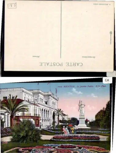 60881,Menton le Jardin Public 1915