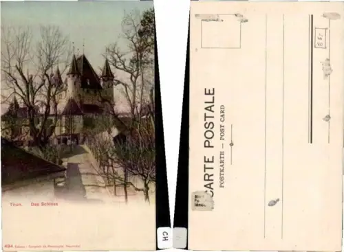 60883,Thun Das Schloss Partie 1900