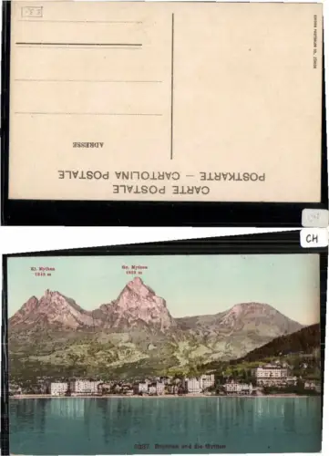 64169,Brunnen und die Mythen 1915