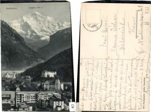 64179,Interlaken mit Jungfrau 1910