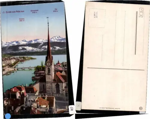 64556,Zürich vom Peter aus 1915