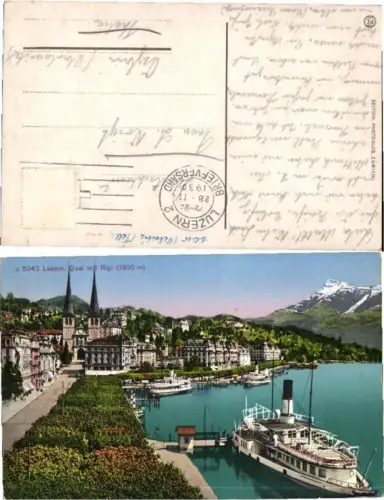 71280,Luzern Kai m. Rigi Dampfer