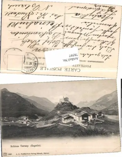 78597,Schloss Tarasp Engadin 1905