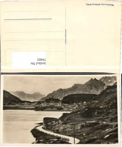 79402,Maloja Partie zum Ort 1930
