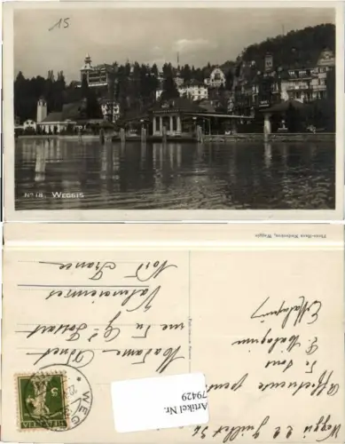 79429,Weggis Partie zum Ort 1934