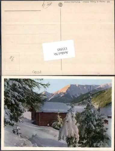 133585,Künstlerkarte Schweizer Bauernhaus in den Alpen pub Ruegg Wallisellen Zürich 525