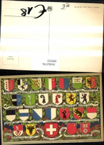 209255,Kantonswappen d. Schweiz Kanton Wappen