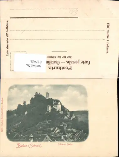 617489,Baden Aargau Schweiz Schloss Stein