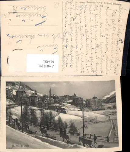 617491,Sankt Moritz St Moritz Dorf Winteransicht