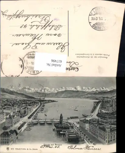 617496,Zürich m. d. Bergen