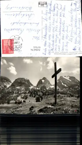 617515,Alt St. Johann Alp Sellamatt Obertoggenburg m. Churfirsten Scheibenstoll Zustoll u. Brisi
