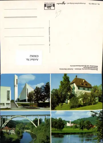 636062,Winkeln St. Gallen Bruderklausenkirche Schloß Oberberg Fürstenlandbrücke Bildweiher