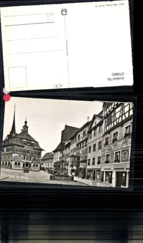 670885,Foto Ak Stein a. Rhein Marktplatz Automobil Brunnen Switzerland
