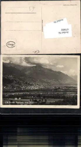 670892,Foto Ak Locarno Panorama verso Bellinzona Switzerland