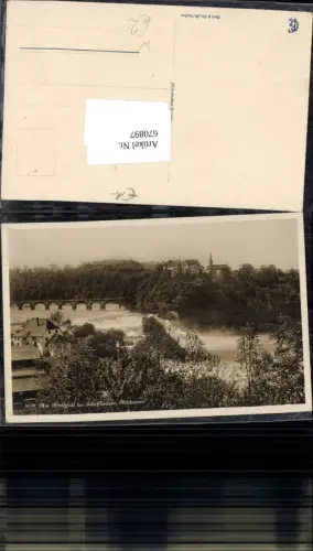 670897,Foto Ak Am Rheinfall b. Schaffhausen Neuhausen Wasserfall Switzerland
