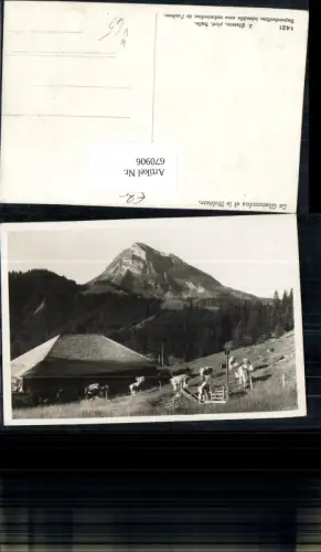 670906,Foto Ak La Ghenaudaz et le Moleson pub S. Glasson 1421 Switzerland