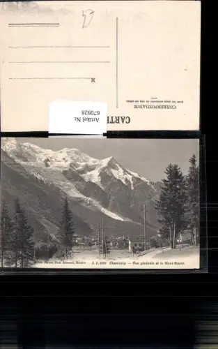 670928,Chamonix Vue generale de le Mont Blanc Switzerland