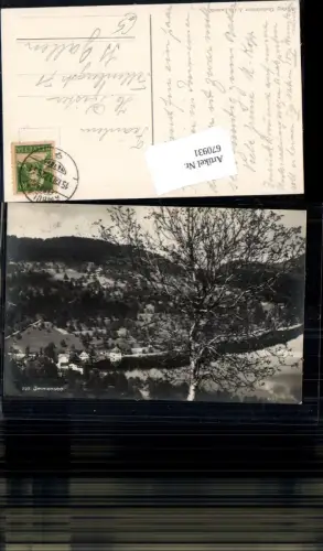 670931,Foto Ak Küssnacht Immensee Ansicht mit Baum i. Vordergrund Switzerland