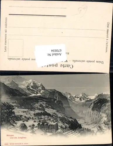 670934,Wengen u. d. Jungfrau Switzerland