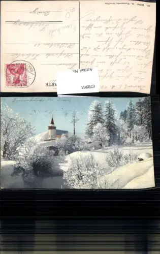 670961,Davos Frauenkirch im Winter Switzerland