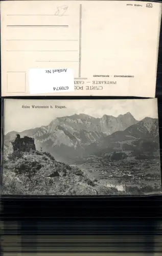 670974,Ruine Wartenstein b. Ragaz Switzerland