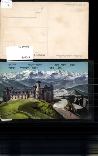 670978,Rigi-Kulm u. d. Hochalpen Arth Switzerland