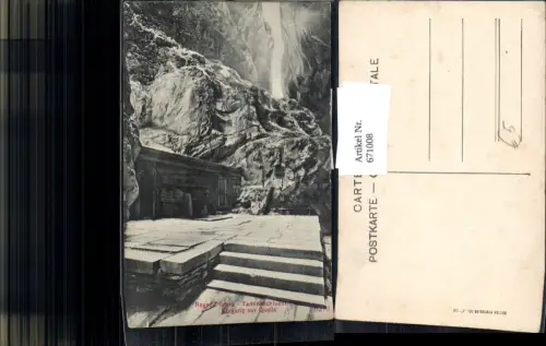 671008,Bad Ragaz Pfäfers Taminaschlucht Eingang zur Quelle Switzerland