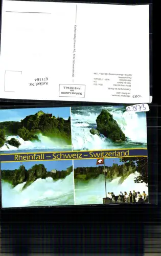 671164,Mehrbild Ak Rheinfall Neuhausen Schloss Laufen Laufen-Uhwiesen Switzerland