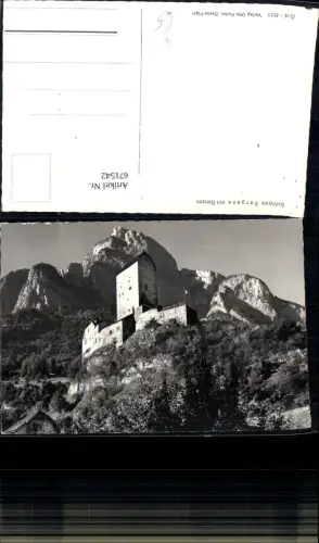 671542,Foto Ak Schloss Sargans mit Gonzen Switzerland