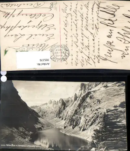 705276 Fählensee mit Altmann u. Hundstein Brülisau