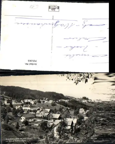705283 Foto AK Walzenhausen Platz Appenzell mit Kloster Grimmenstein