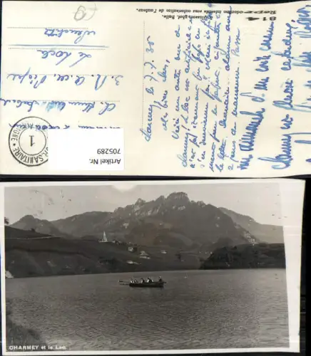 705289 Foto AK Charmey et le Lac Ruderboot Boot