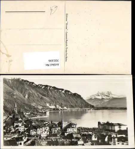 705306 Foto AK Montreuz Panorama de Territet Chillon et Dents du Midi