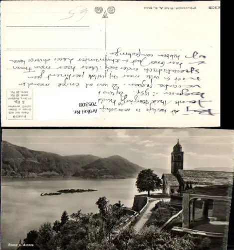 705308 Foto AK Ronco s. Ascona Kirche